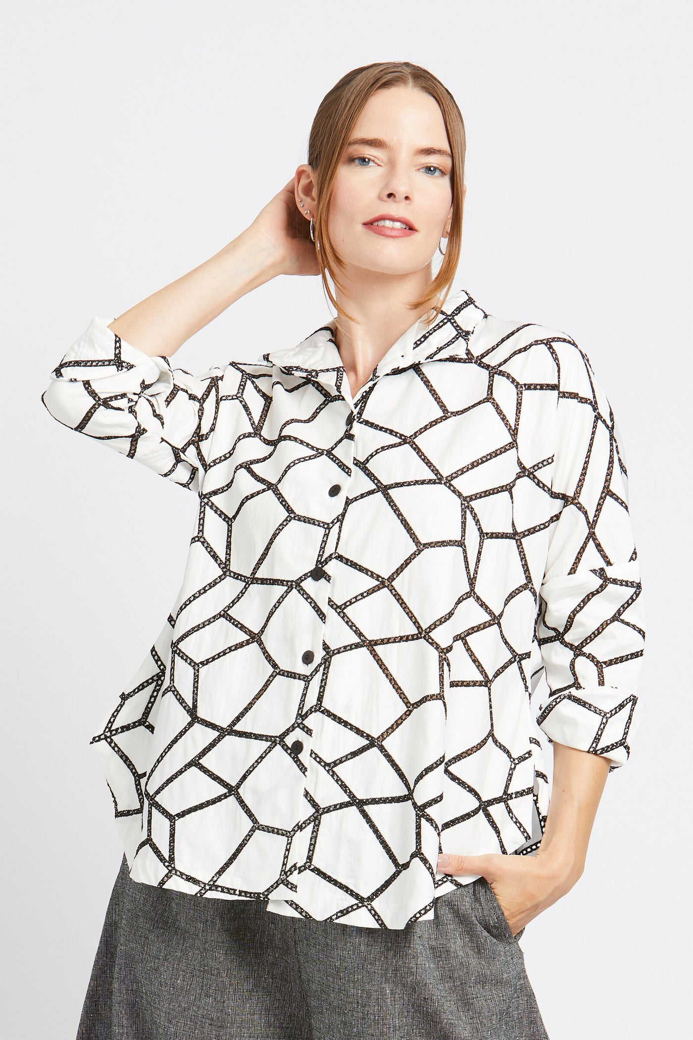 White Eyelet Contrast