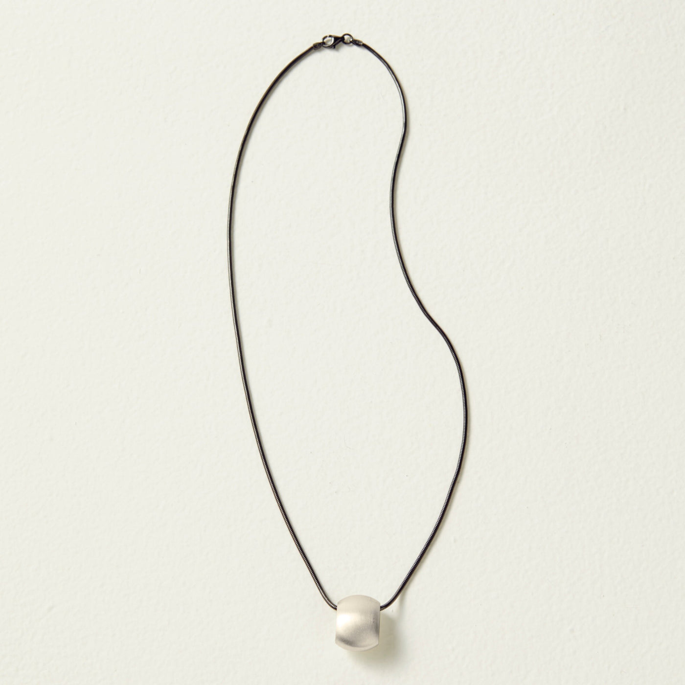 with oxidized silver chain
