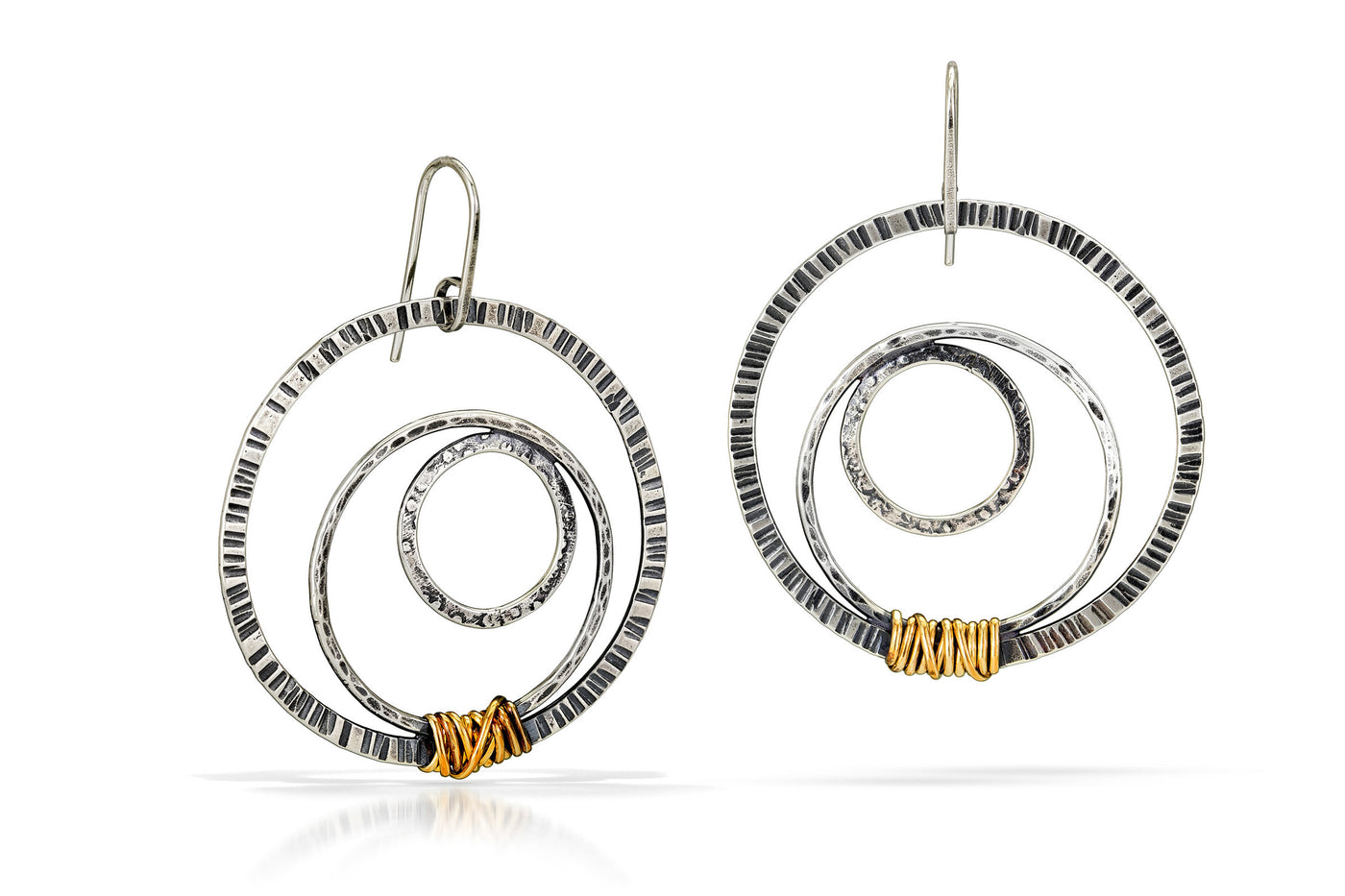 Embedded Circles Earrings