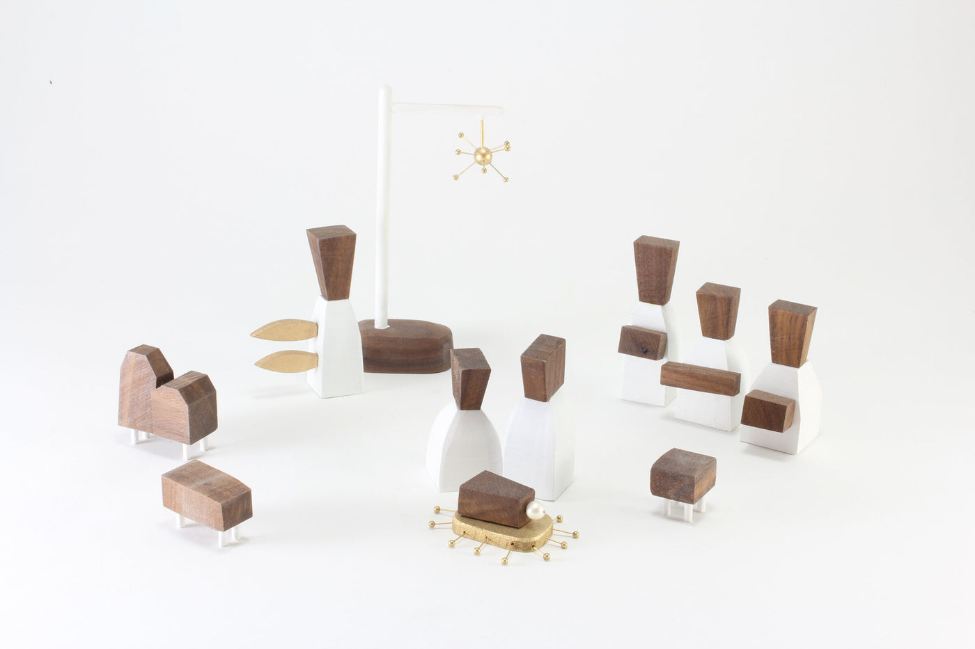 Modern Nativity Set