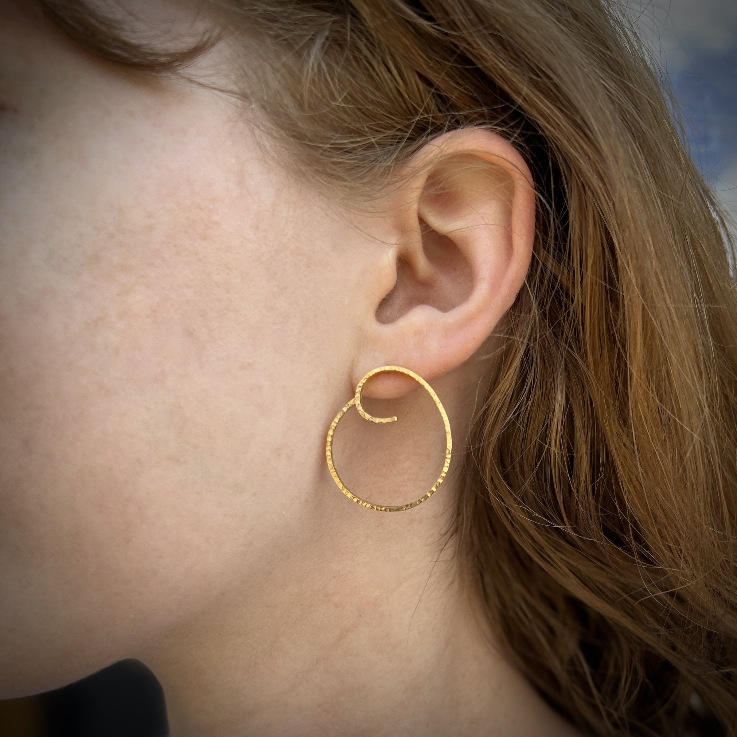 Spiral Stud Earrings