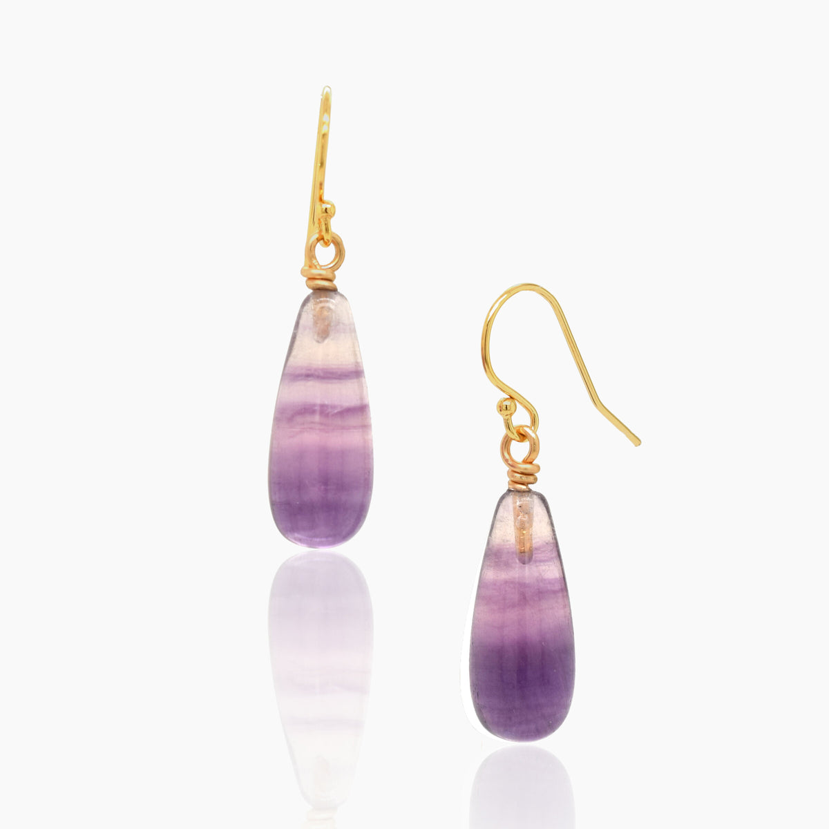 Fluorite Drop Earring XIV