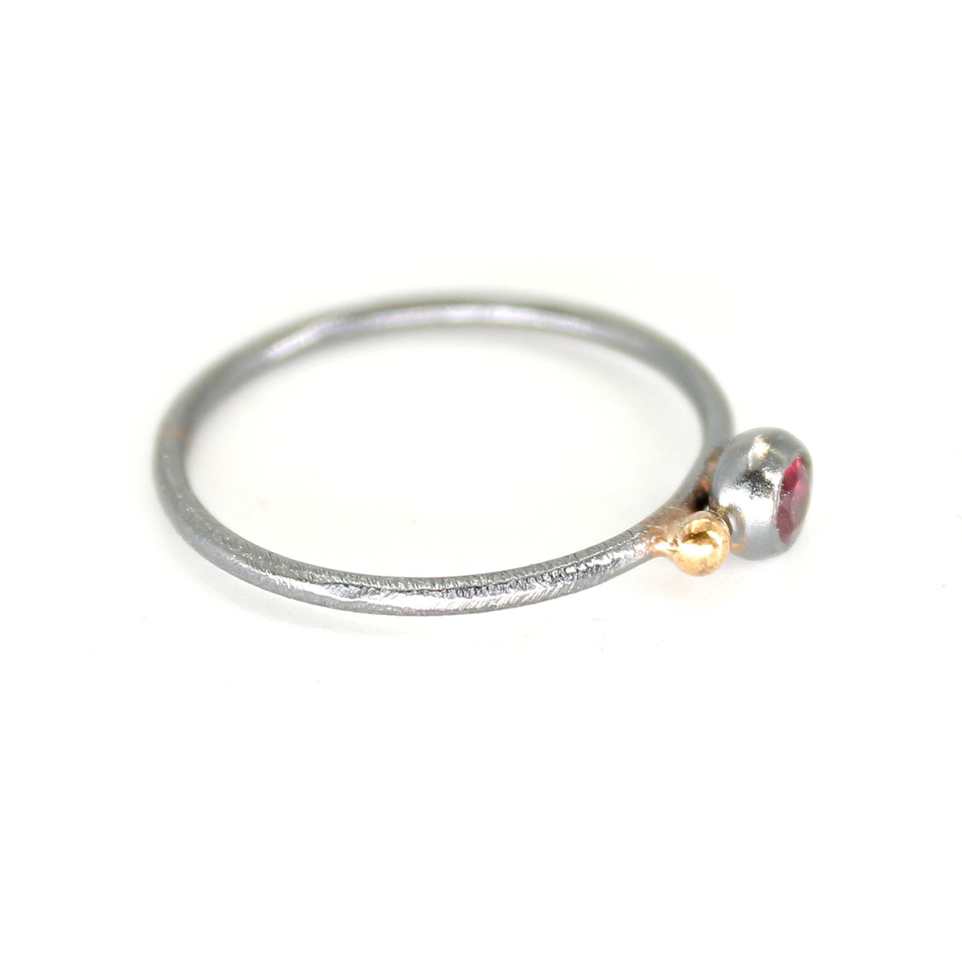 Red Sapphire Stacking Ring