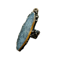 Celestial Drift-A Druzy Statement Ring
