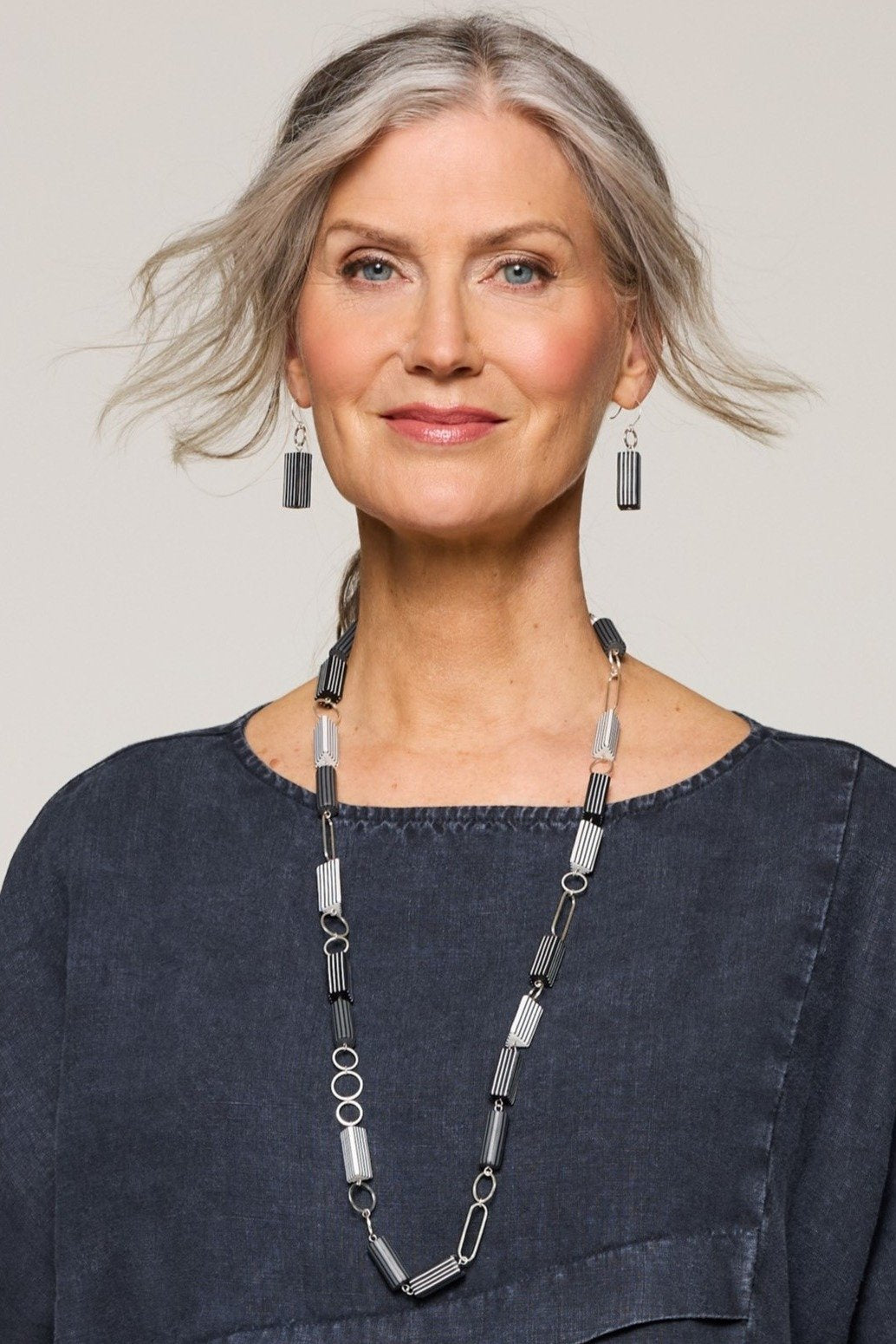 Striped Shapes Necklace