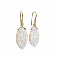 Mother-of-Pearl Marquise Trapeze Earrings
