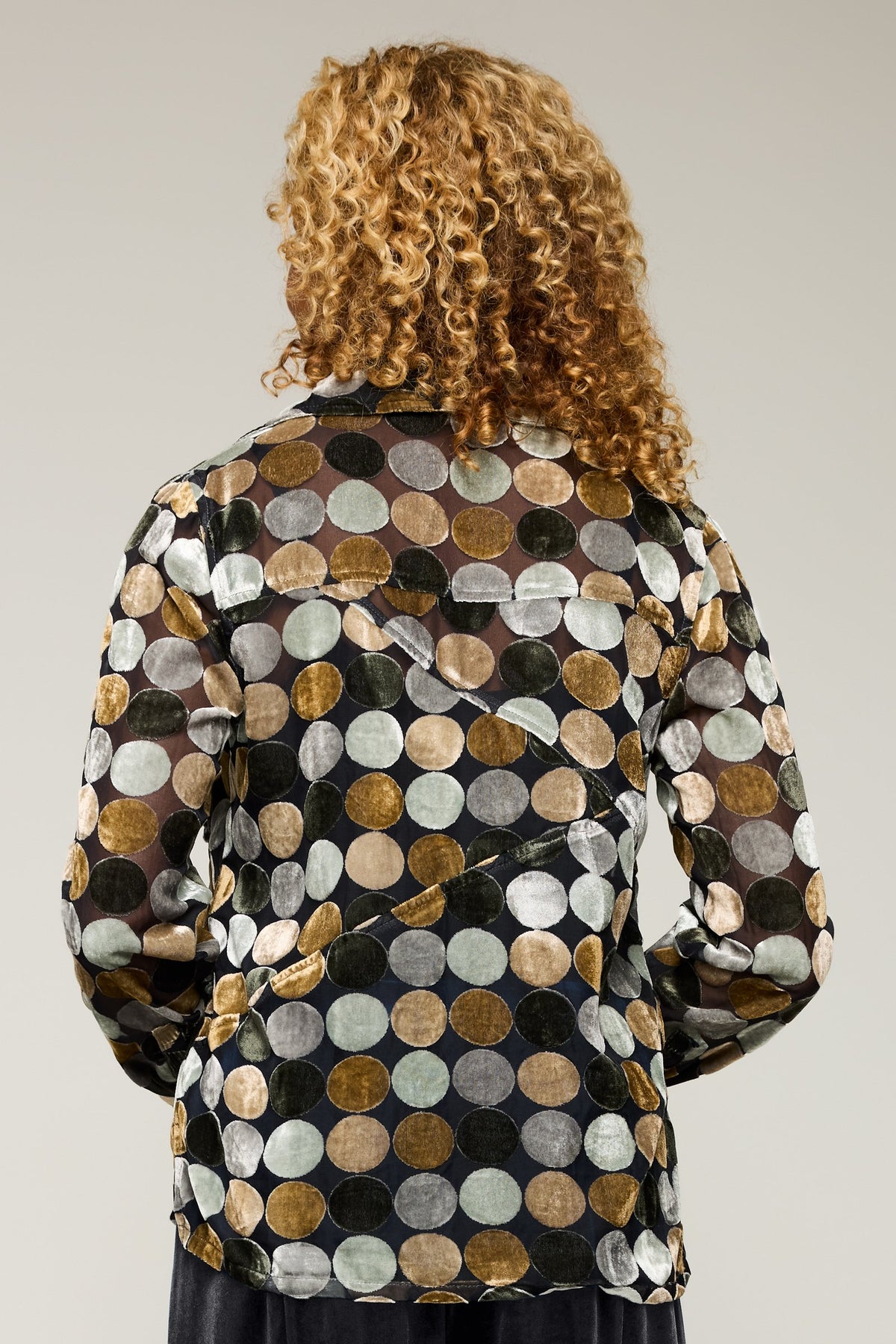 Golden Velvet Dots
