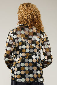 Golden Velvet Dots