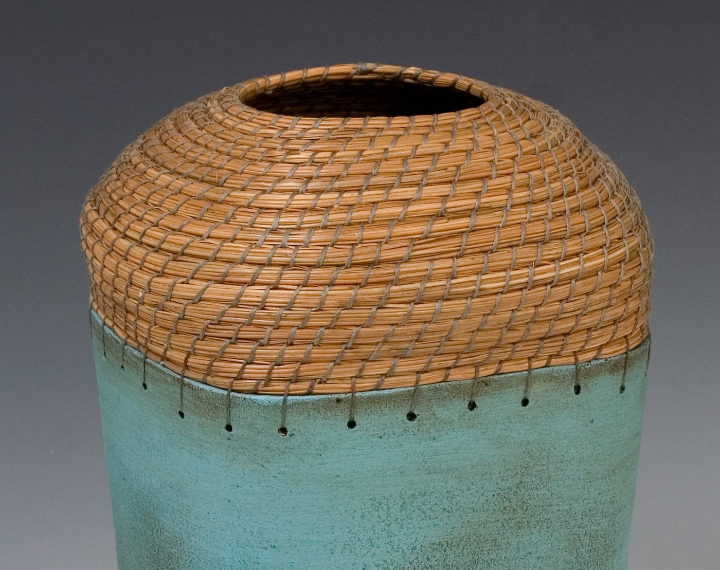 Square Vessel in Turquoise