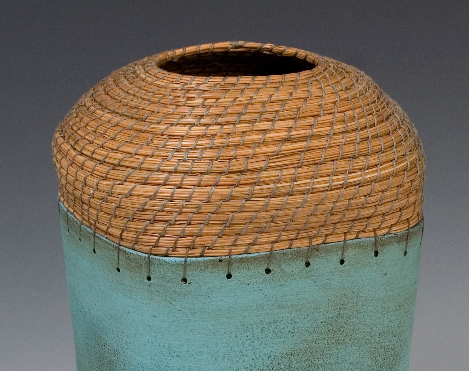 Square Vessel in Turquoise