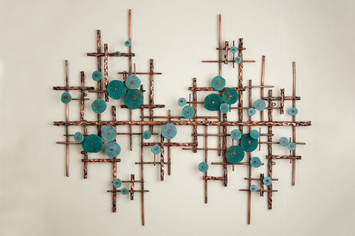 Broken Horizon in Turquoise and Teal