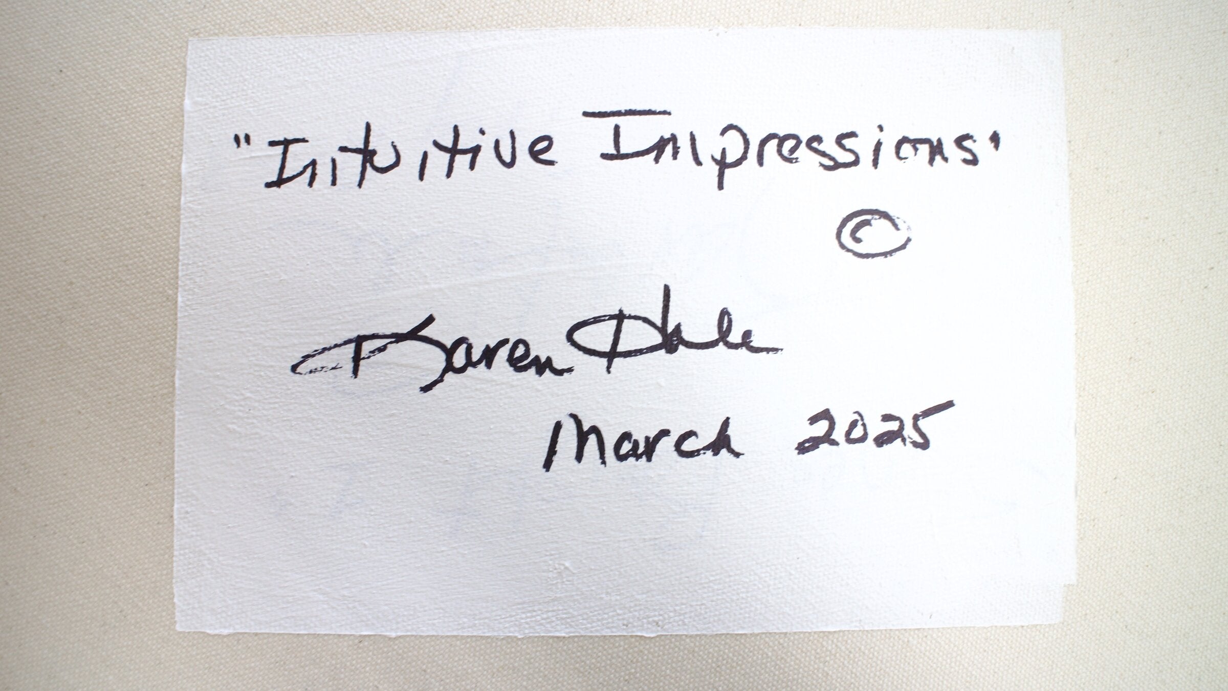 Intuitive Impressions