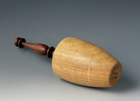 Vessel Turned from Canarywood with African Blackwood and Maidou Burl