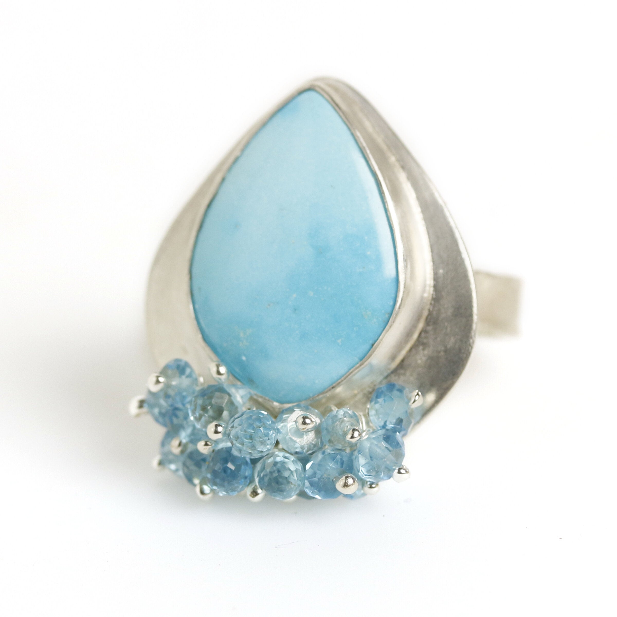 Sonoran Turquoise & Blue Fringe Ring