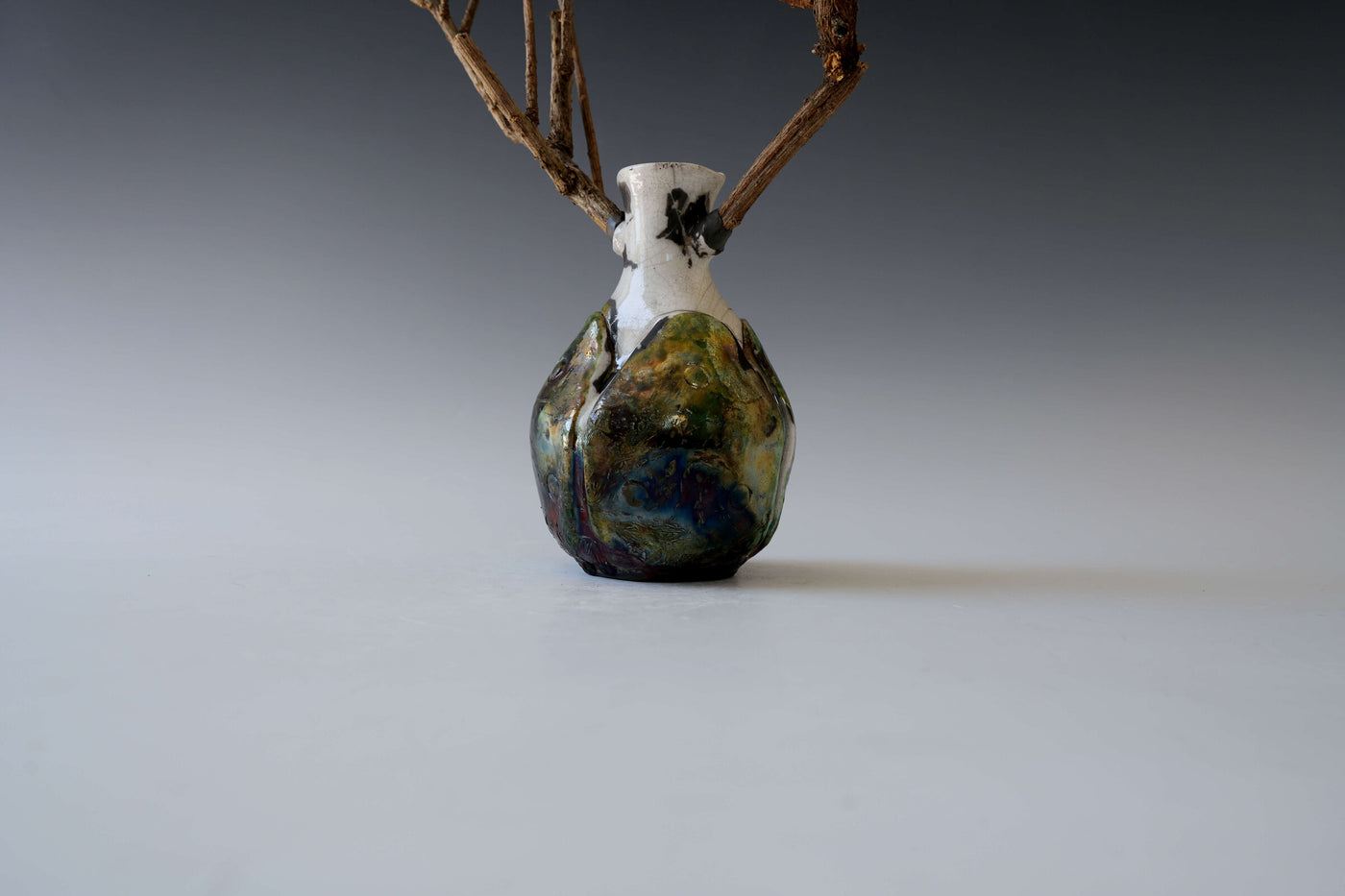 Moss Crawler Magic Forest Porcelain Vessel