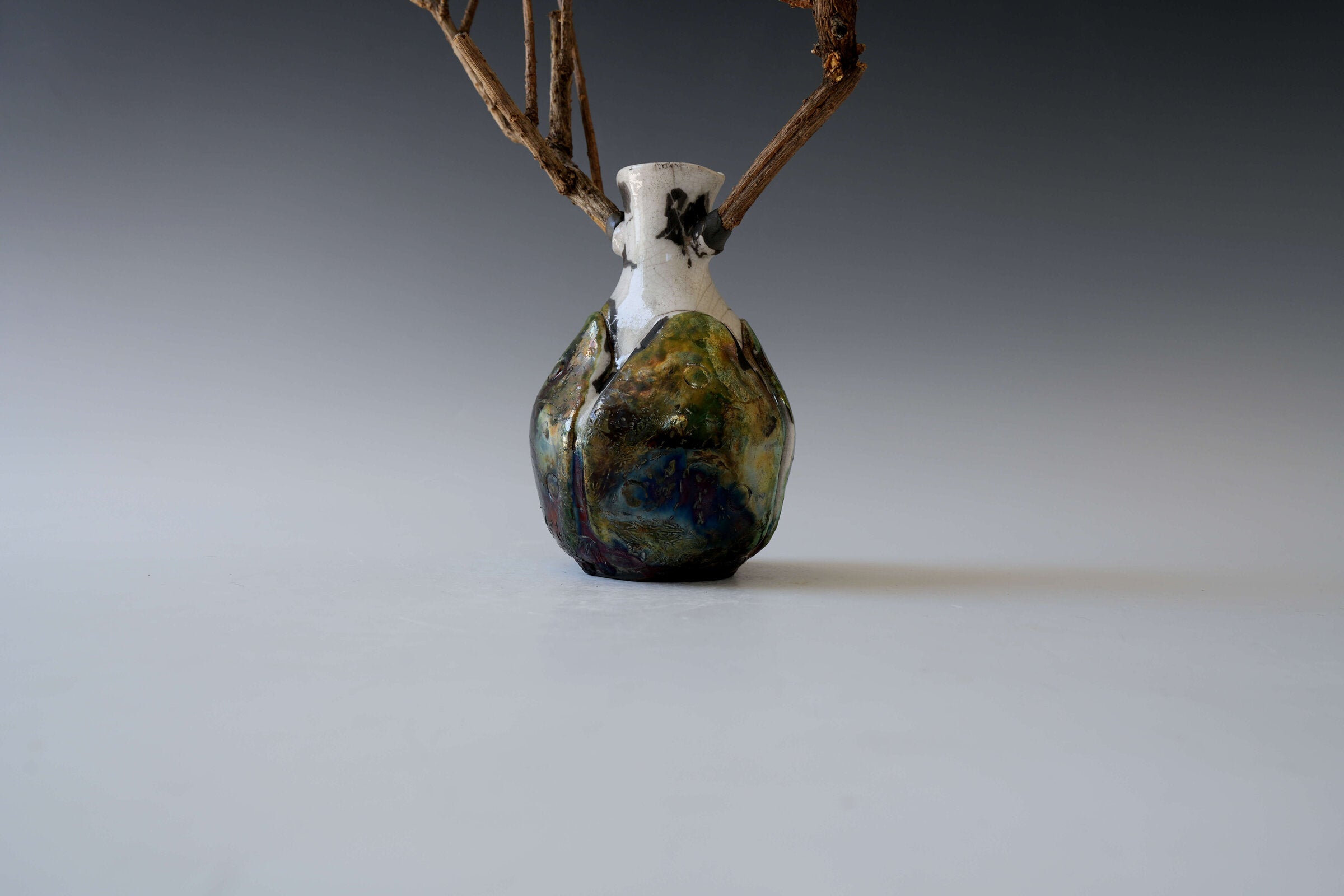 Moss Crawler Magic Forest Porcelain Vessel
