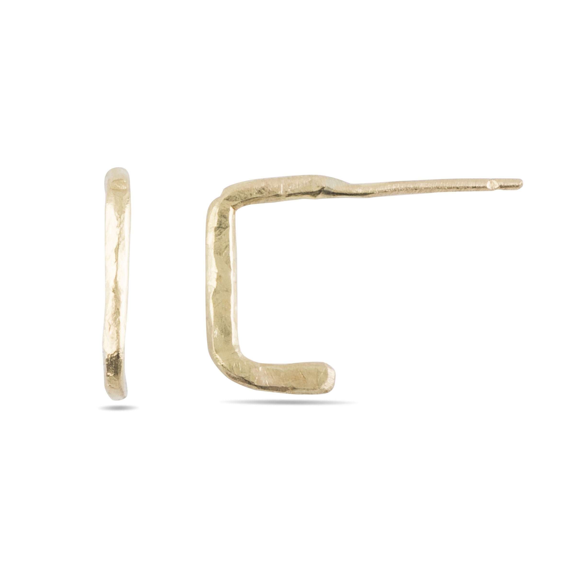 Forged Square Earrings