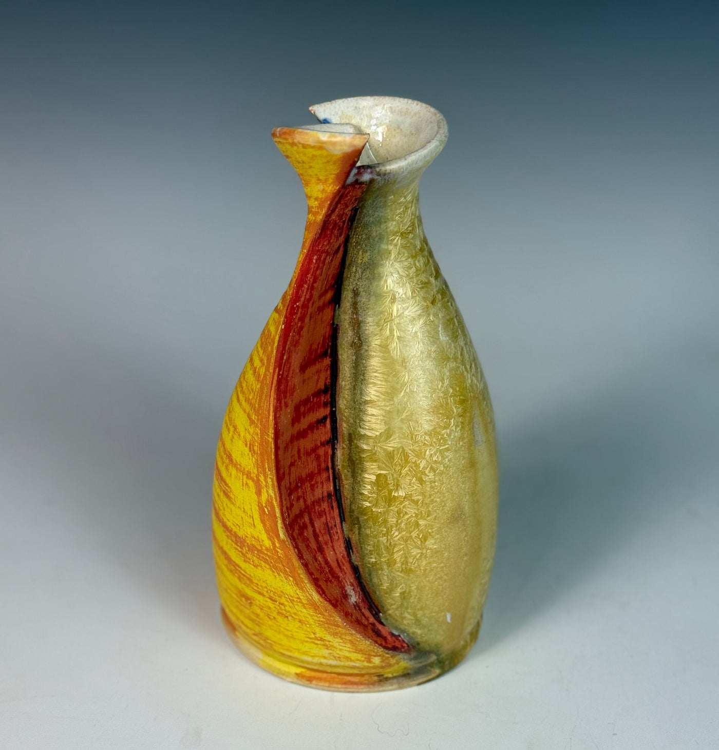 Deconstructed Bottle in Yellow and Gold