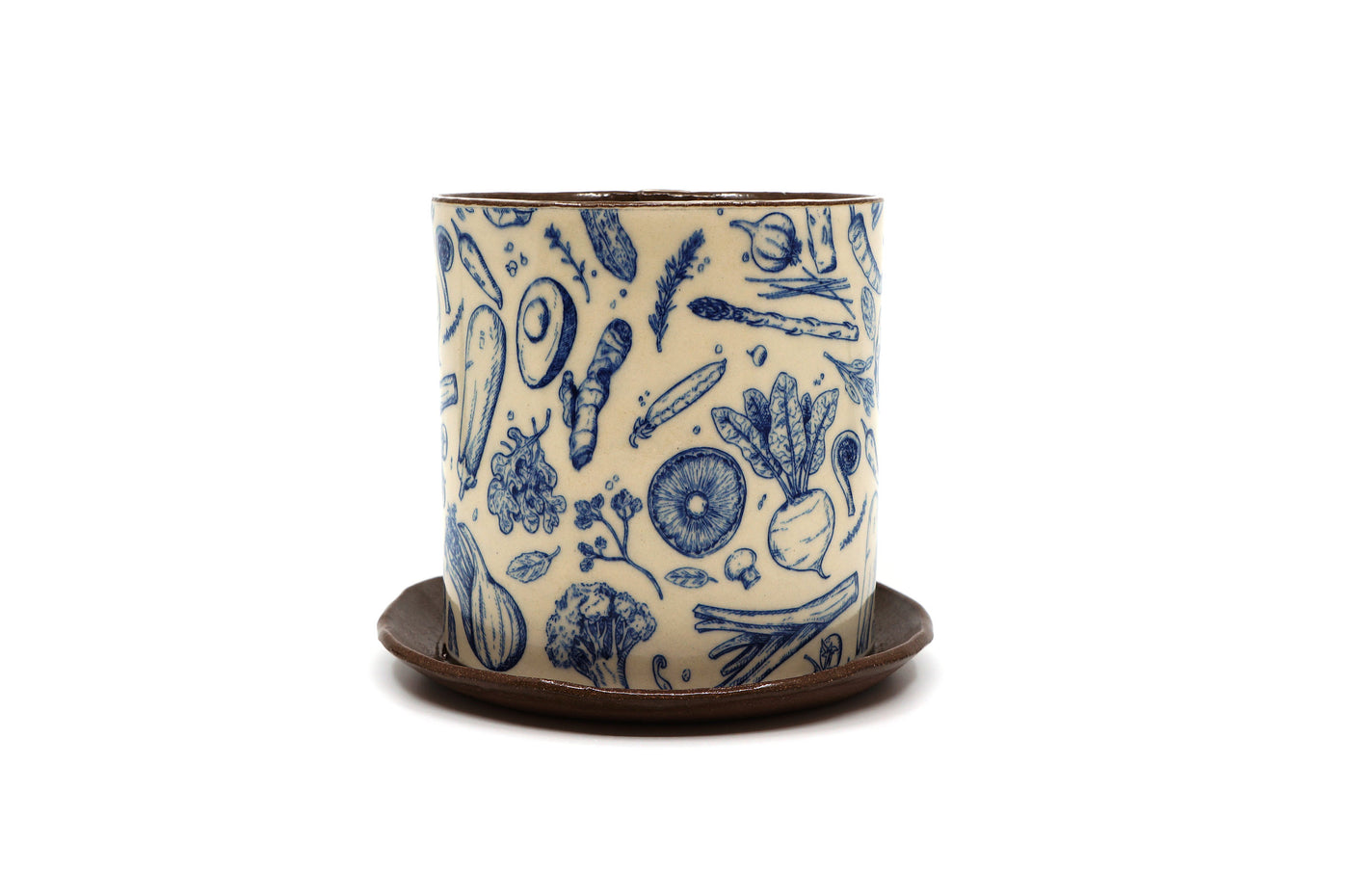 Blue Veggies Medium Planter