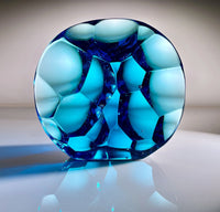 Lensed Desk Prism in Blue