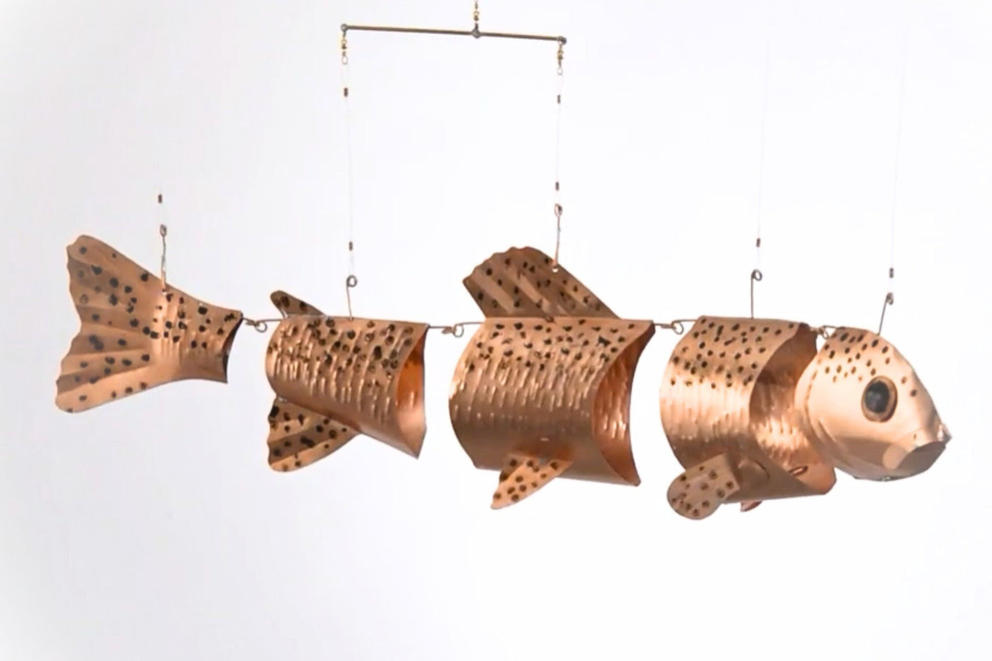Trout Copper Fish Mobile