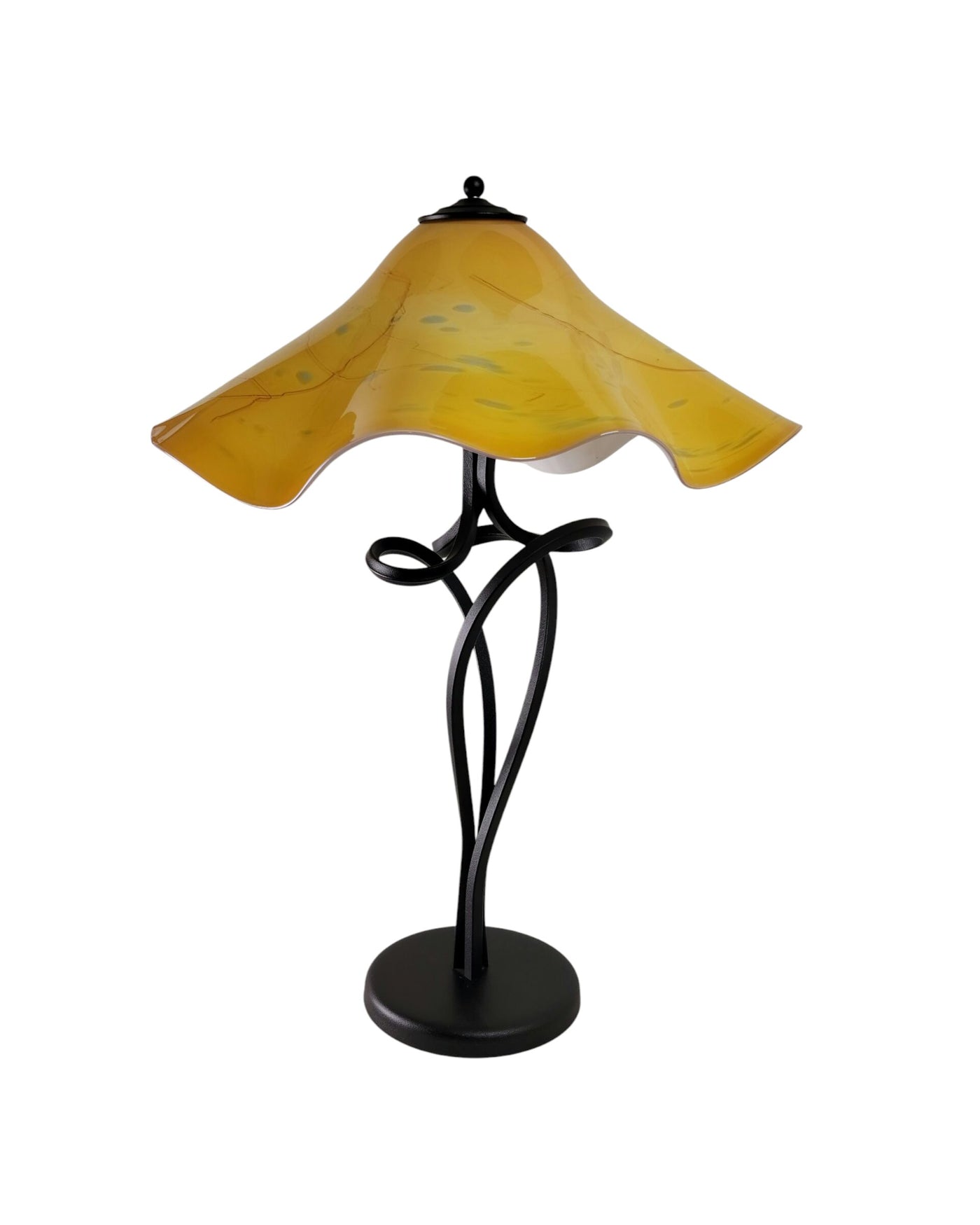 Golden Summer Fluted Spiral Lamp