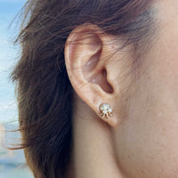 Gold Baby Octopus Earrings