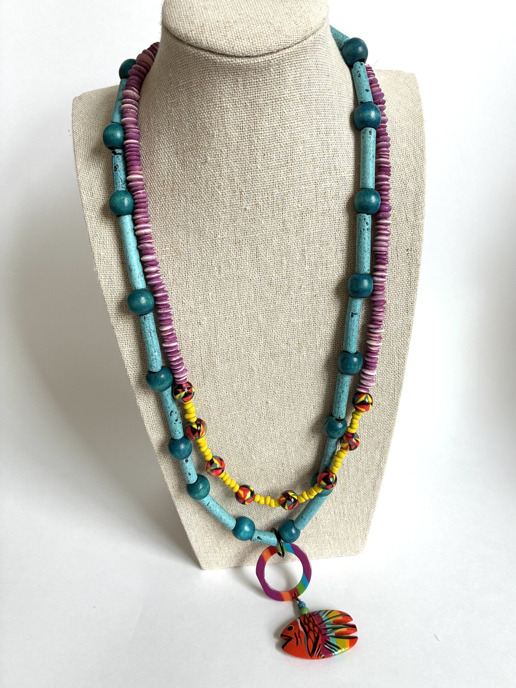 Rainbow Fish Pendant