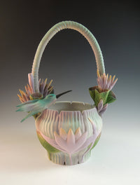 Hummingbird Waterlily Basket
