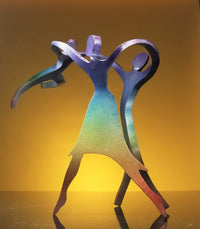 Dancing Family with Boy in Rainbow
