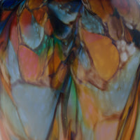Rainbow Earth Tone Tall Vase