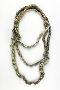 Rustic Long Strand Necklace