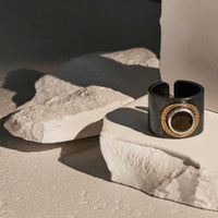 Golden Halo Cigar Band Ring