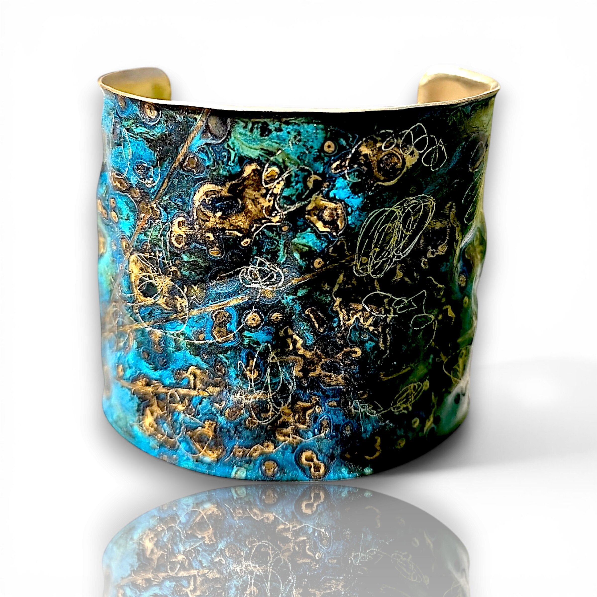 Alchemy in Brass Cuff