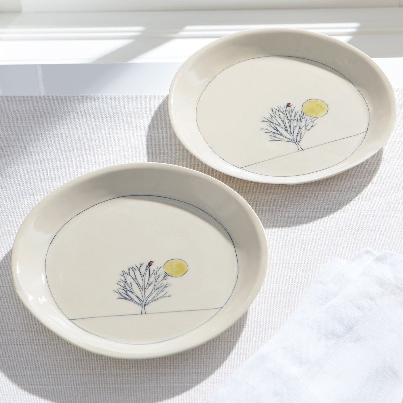Winter White Dessert Plates