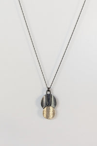 Silver & Gold Dual Circle Necklace