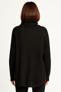 Waffle Cowlneck Sweater