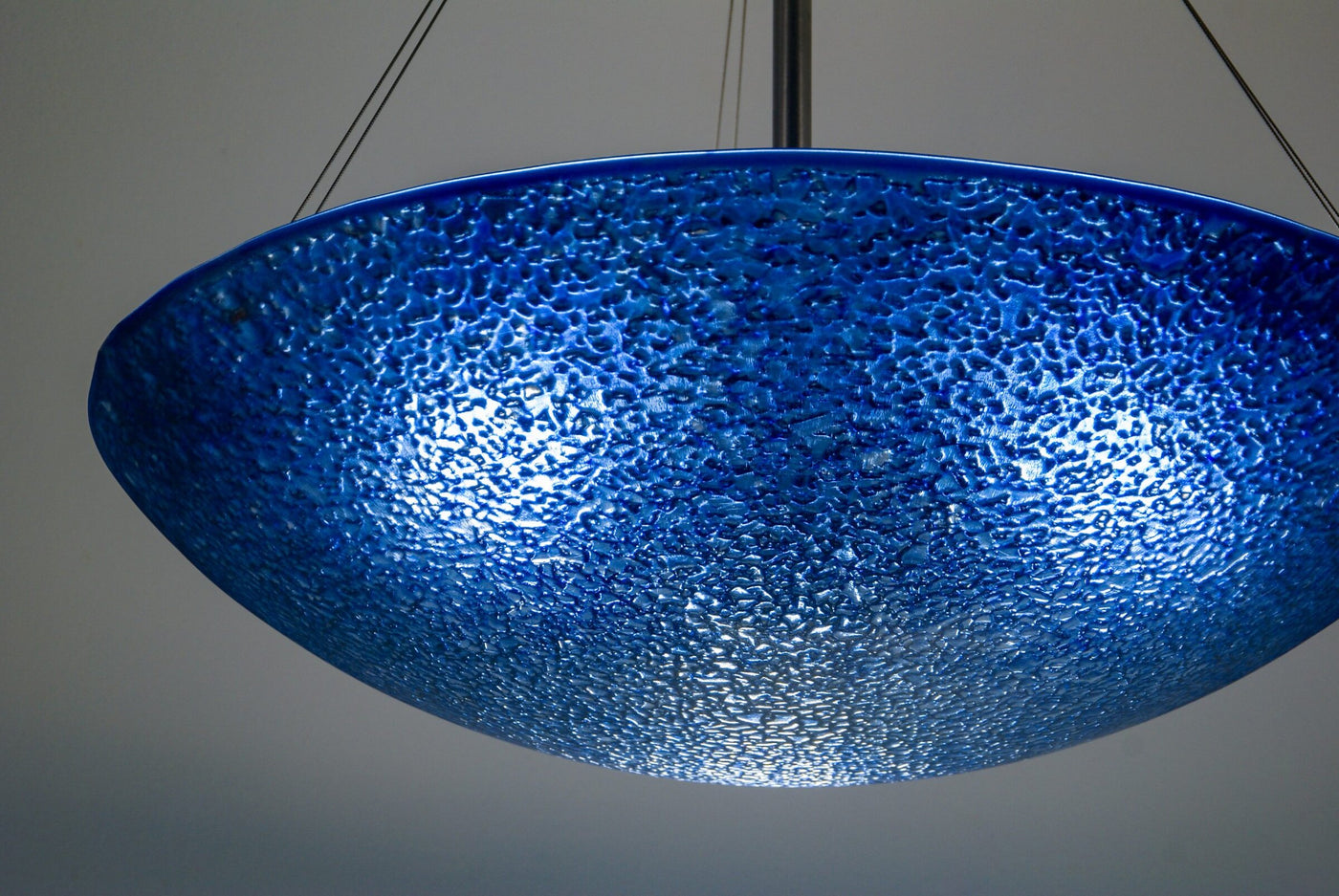 Cobalt Fade Glass Chandelier
