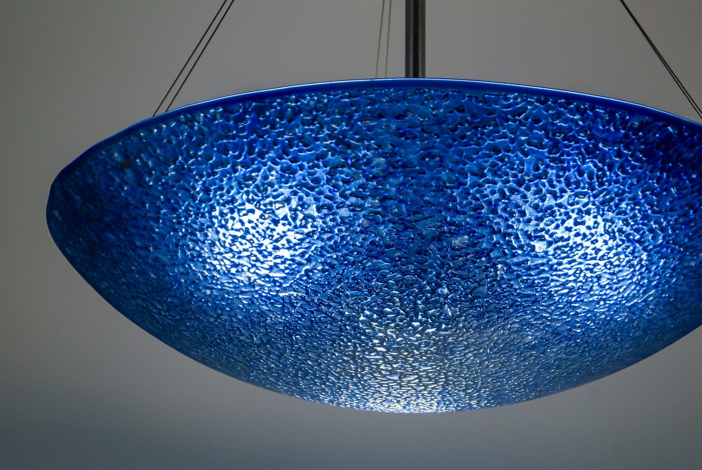 Cobalt Fade Glass Chandelier