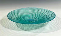 Aqua Blue Vortex Bowl