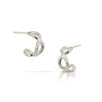 Small, Bright Silver, Sterling Silver Posts