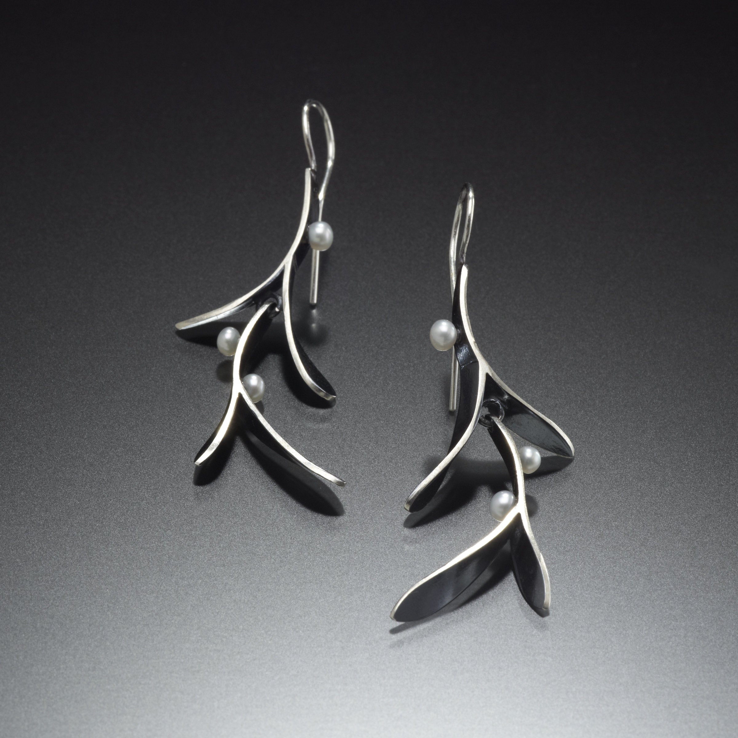 Silver Branch Earrings