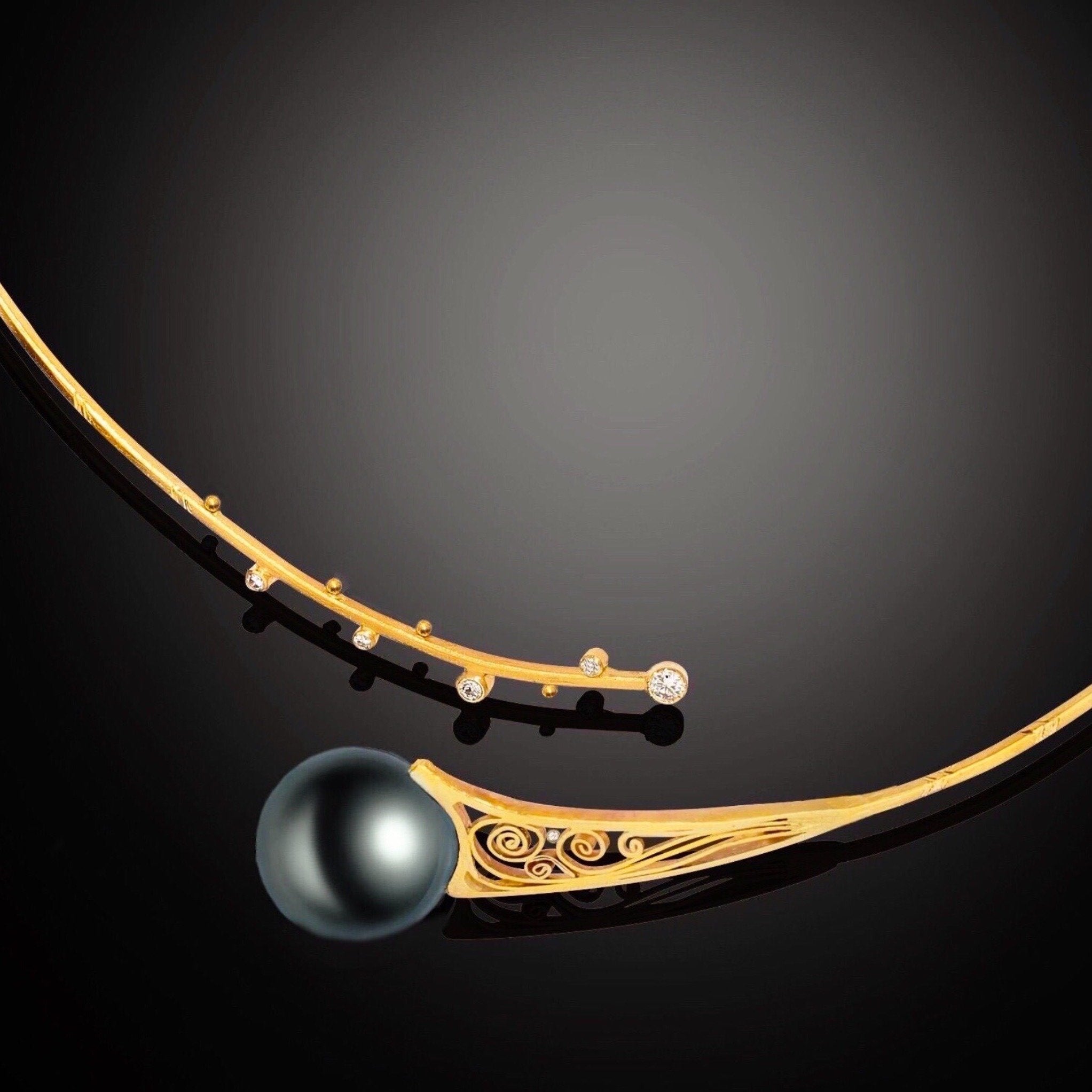 Black Tahitian Pearl Necklace
