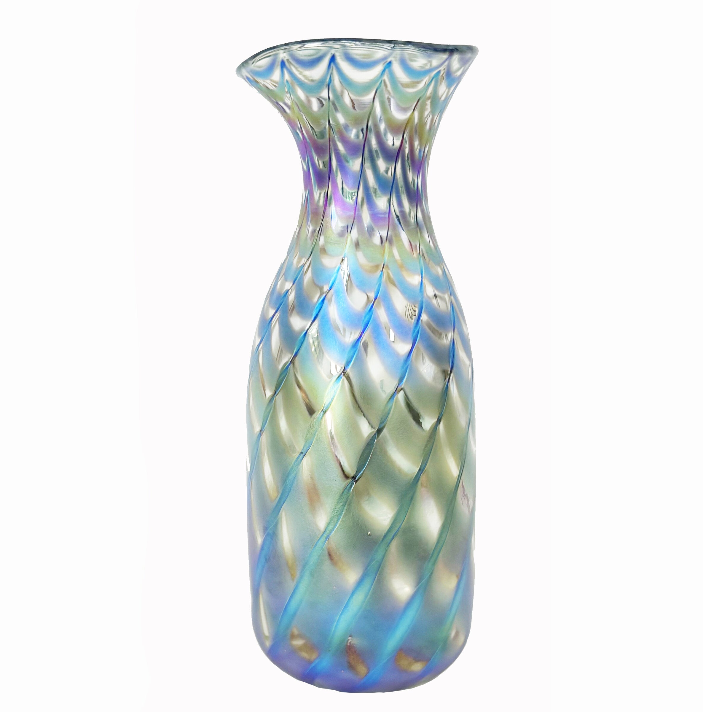 Honeycomb Carafe and Wine Glass Set