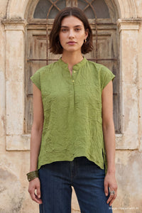 Olive Mini Stripe