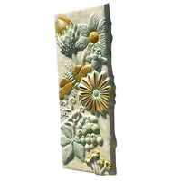 Botanical Tile in Cream, Moss, & Amber