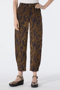 Velvet Flocked Denim Pant