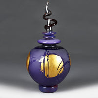 Indigo & Gold Large Archival Vessel