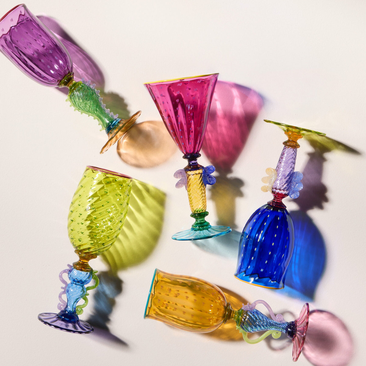 Tutti Frutti Wine Goblets