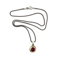 Ruby, Silver & Gold Pendant
